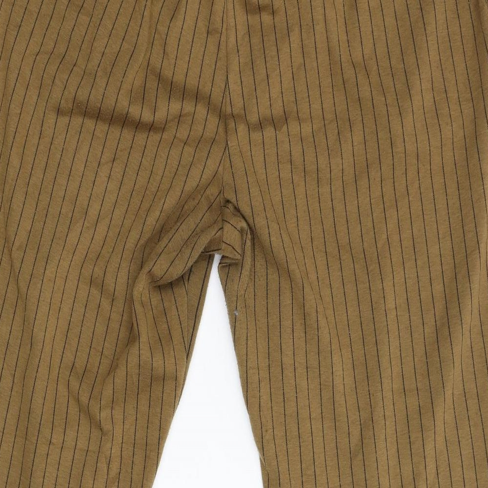 Primark Womens Brown Striped  Trousers  Size 20 L27 in