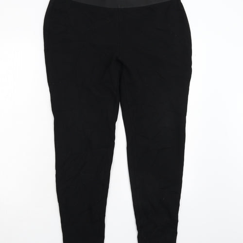 Preworn Womens Black   Trousers  Size 16 L27 in