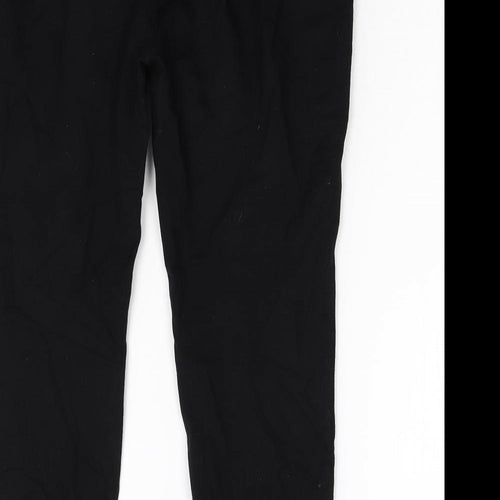 Preworn Womens Black   Trousers  Size 16 L27 in