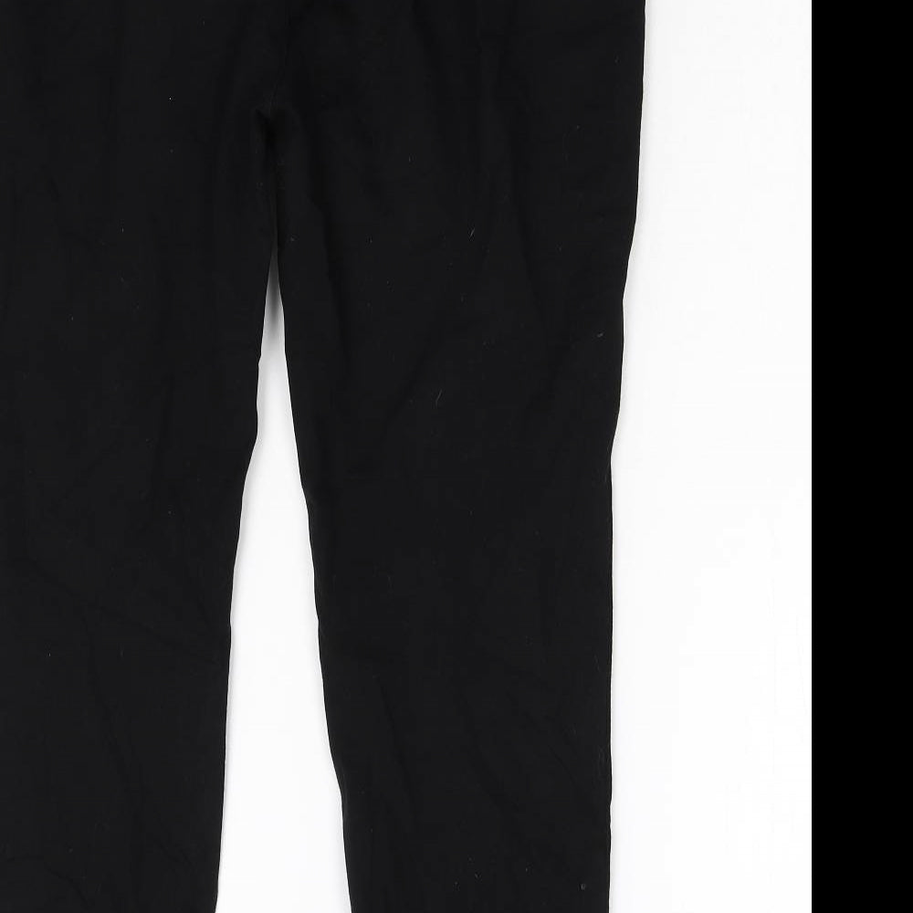 Preworn Womens Black   Trousers  Size 16 L27 in