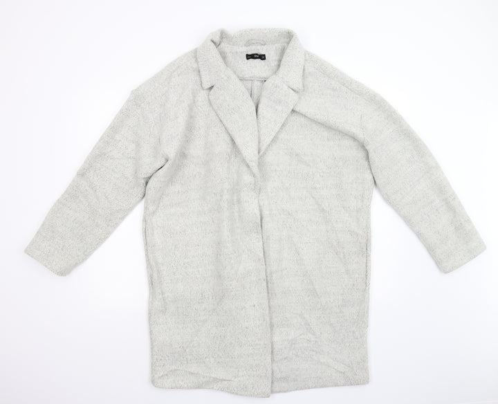 F&F Womens Grey Overcoat Coat Size 16