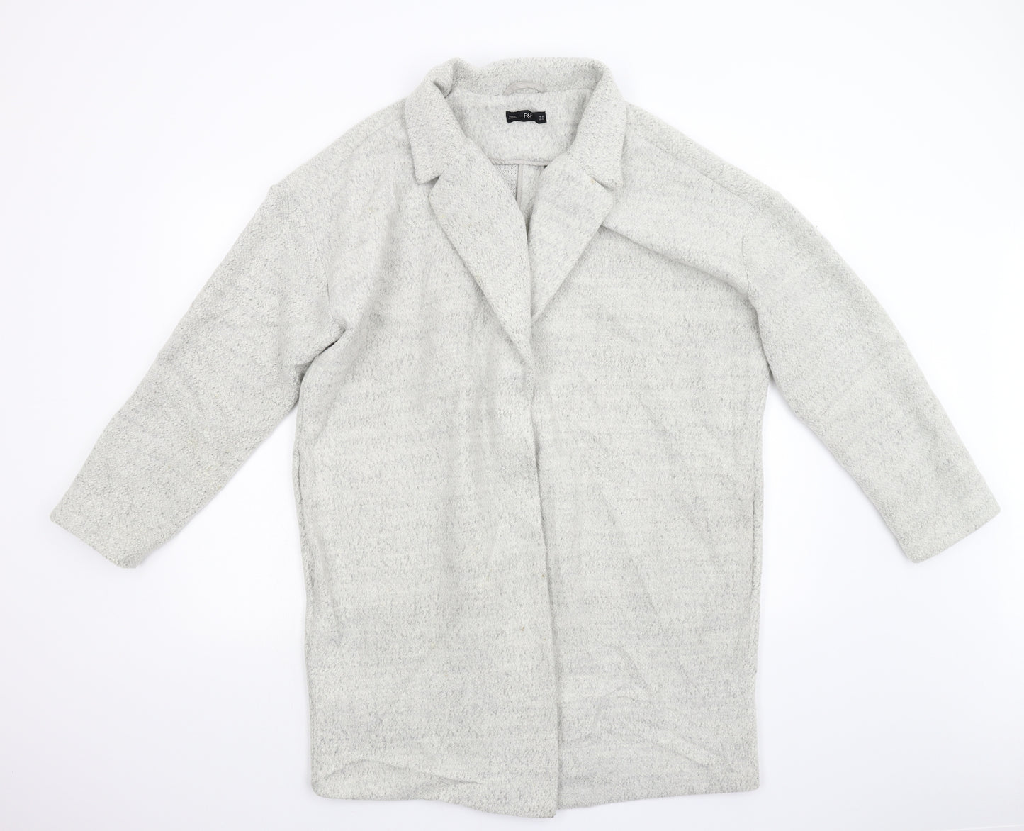 F&F Womens Grey   Overcoat Coat Size 16