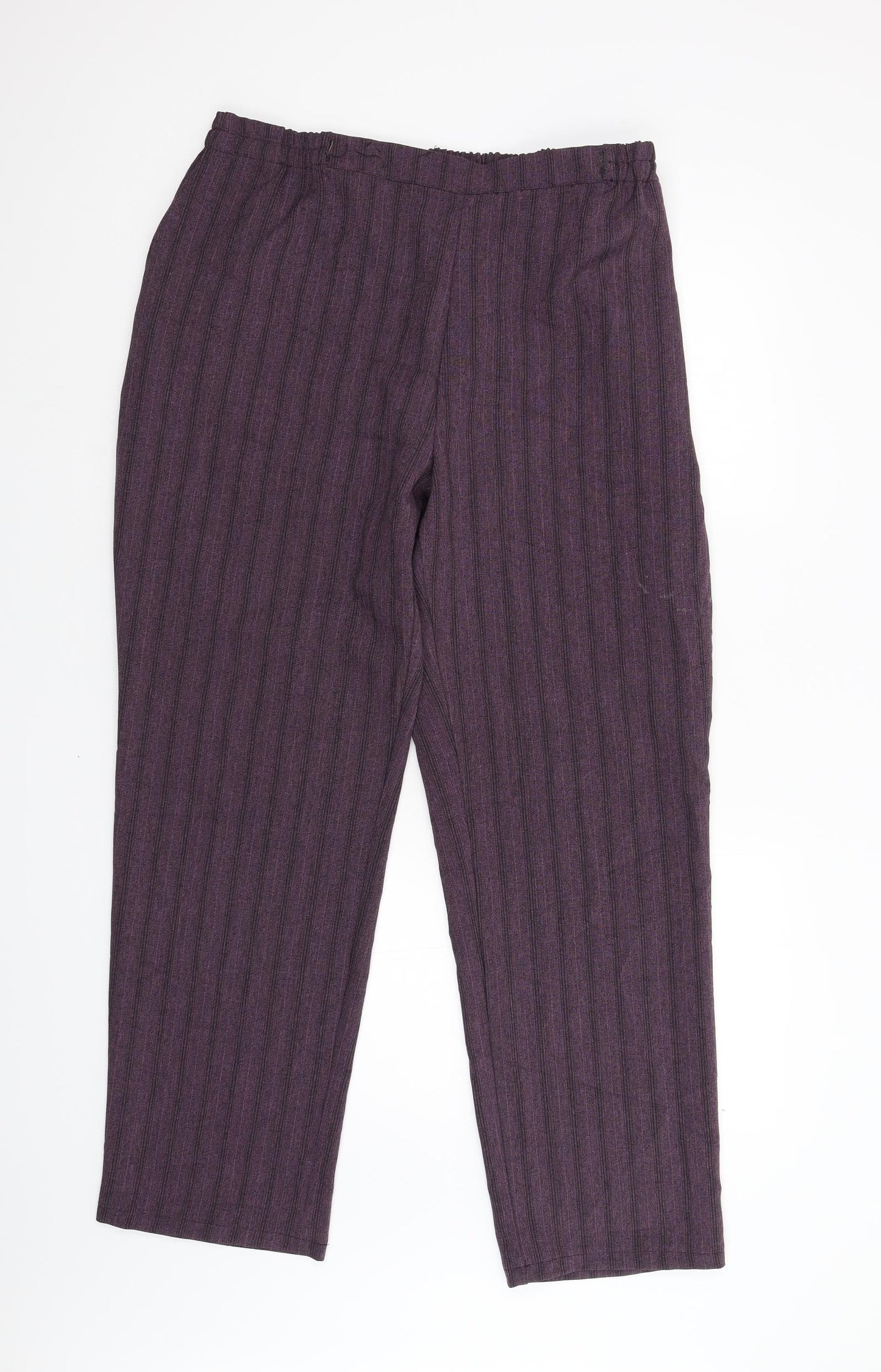Afibel Womens Purple   Trousers  Size 20 L30 in