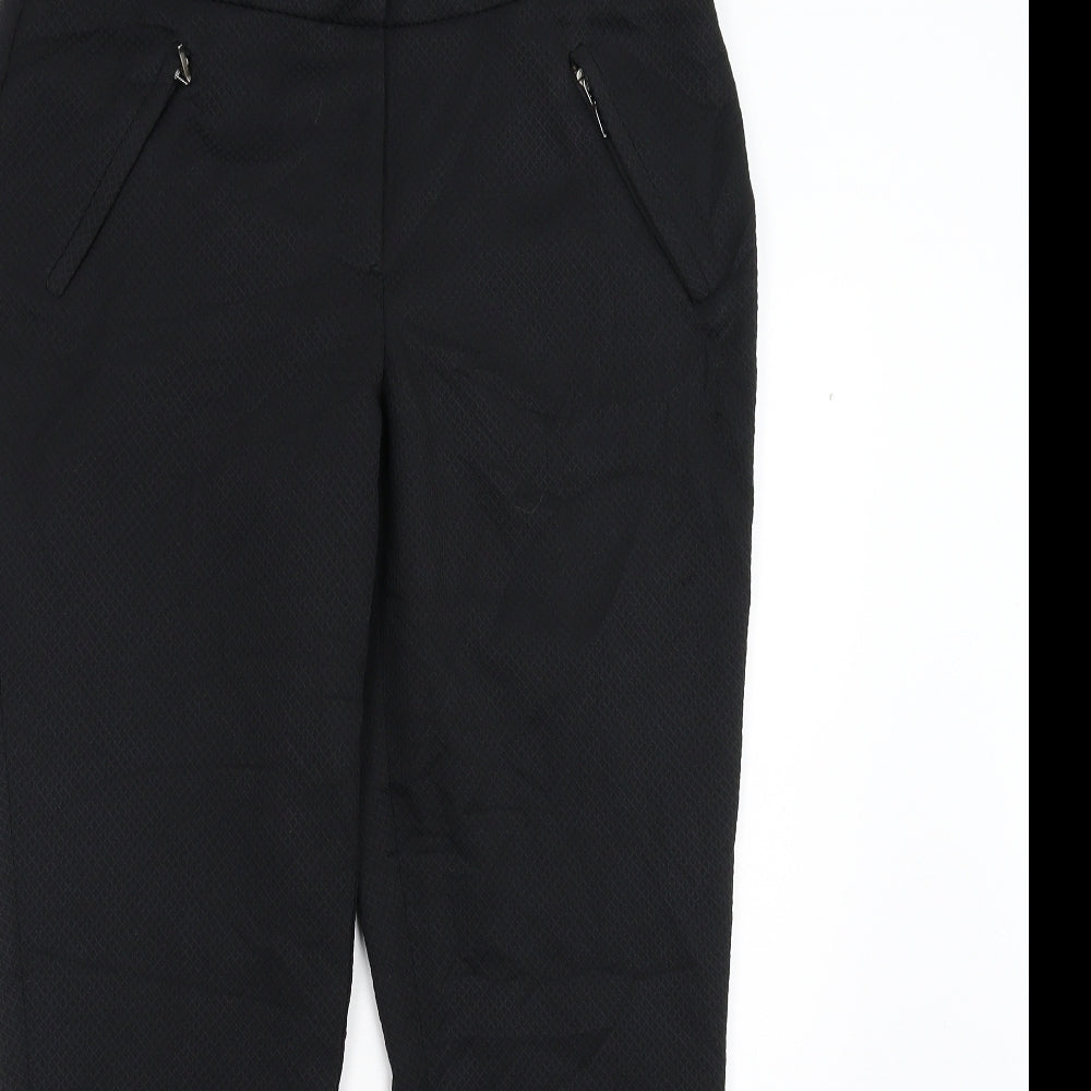 F&F Womens Black   Trousers  Size 10 L26 in