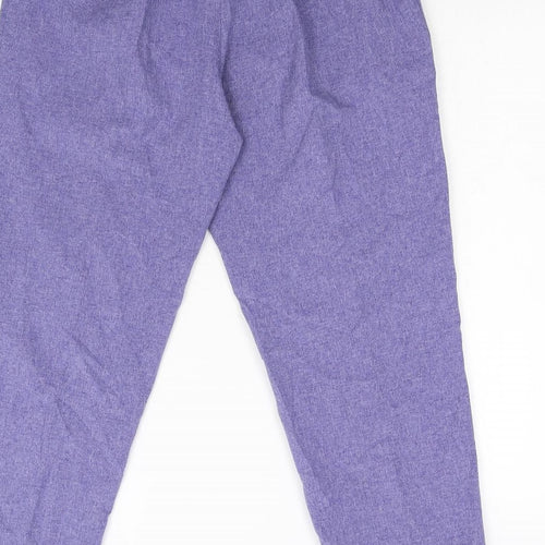 Janique Womens Purple   Trousers  Size 14 L27 in