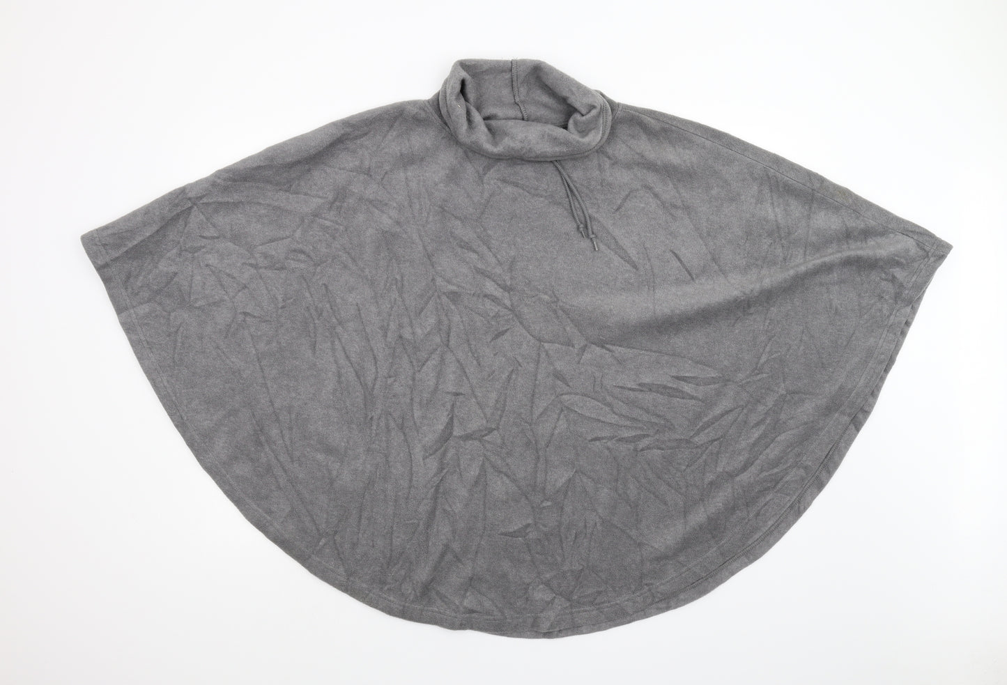 M&S Womens Grey  Fleece Jacket Poncho One Size