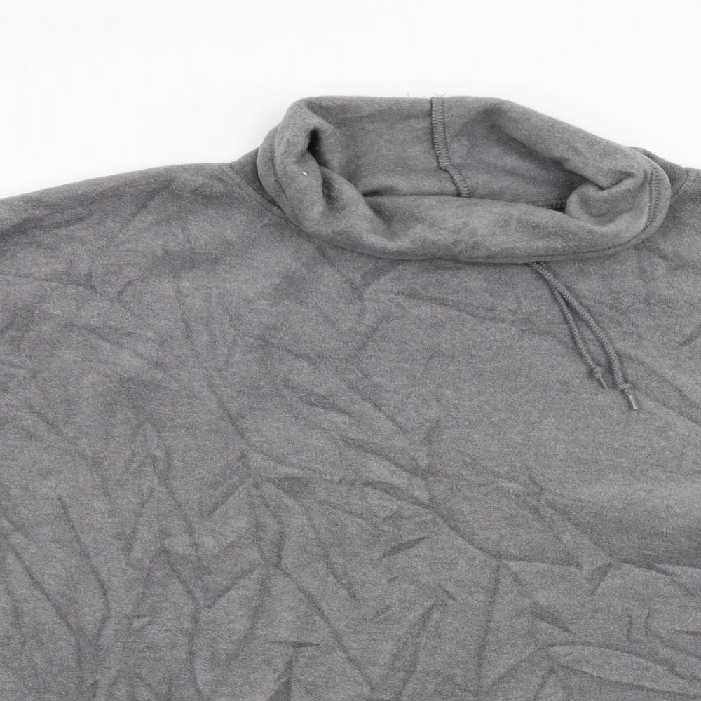 M&S Womens Grey  Fleece Jacket Poncho One Size