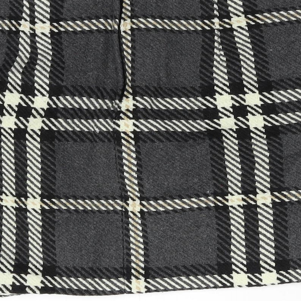 New Look Womens Grey Check  Mini Skirt Size 8