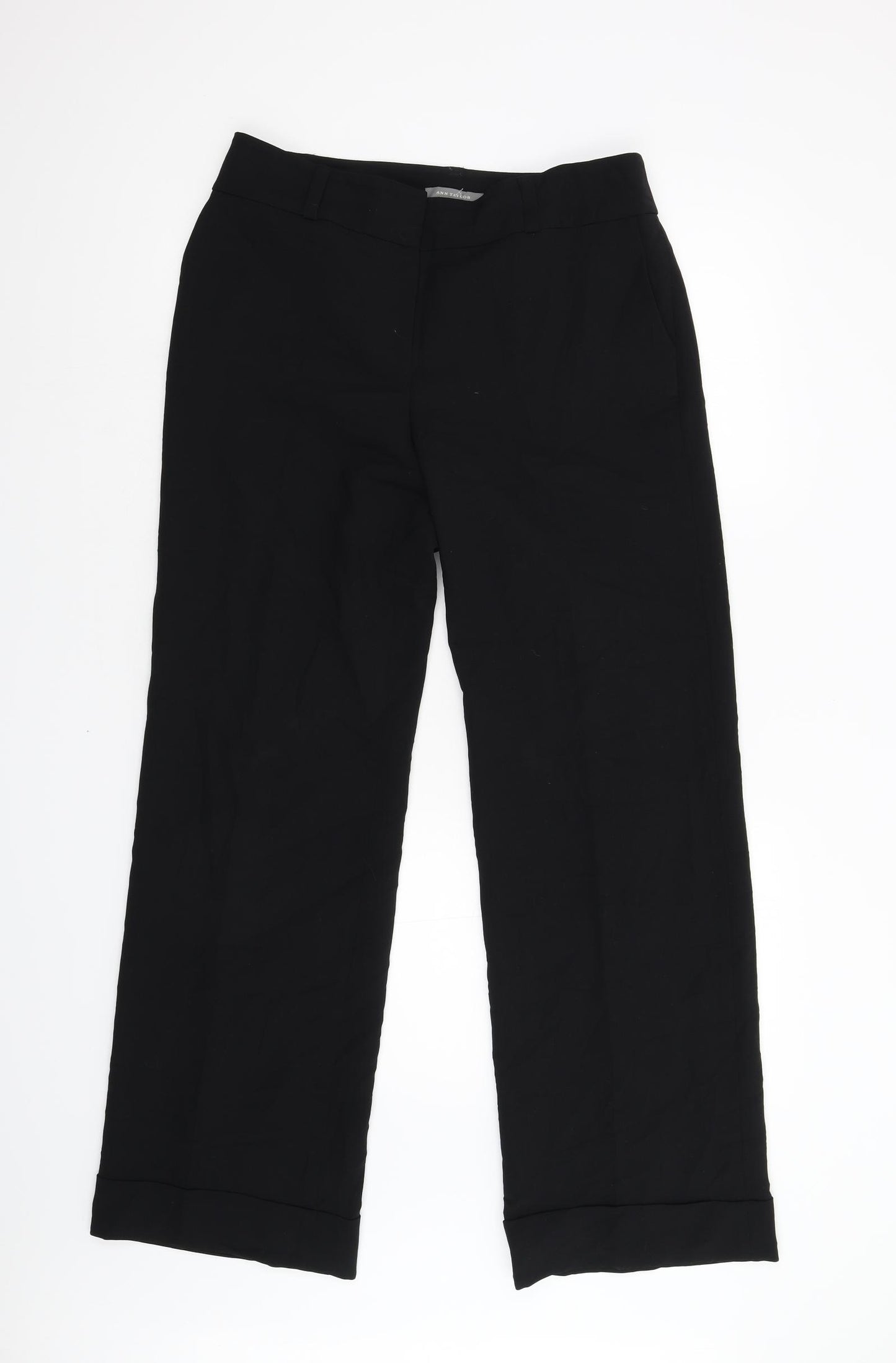 Ann Taylor Womens Black   Trousers  Size 14 L31 in - Lined