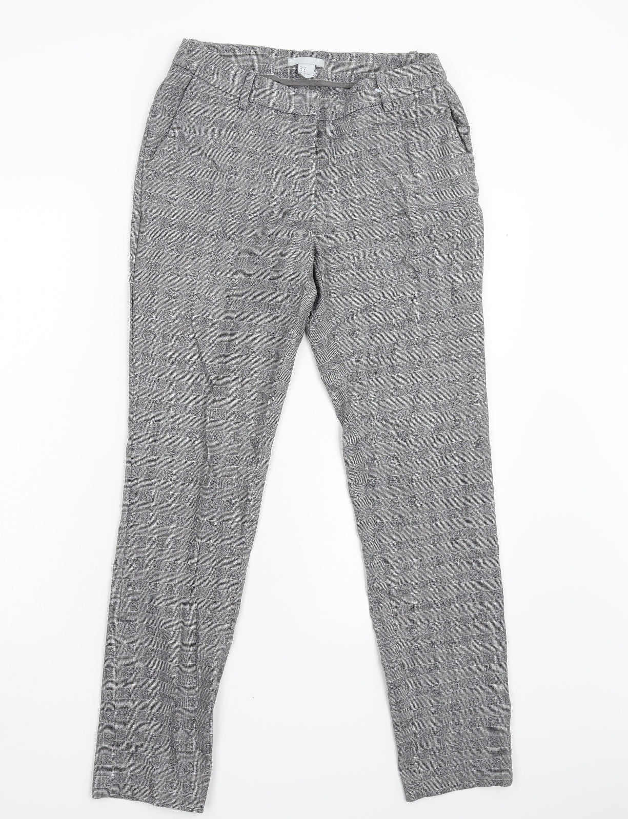 H&M Womens Grey   Trousers  Size 6 L28 in