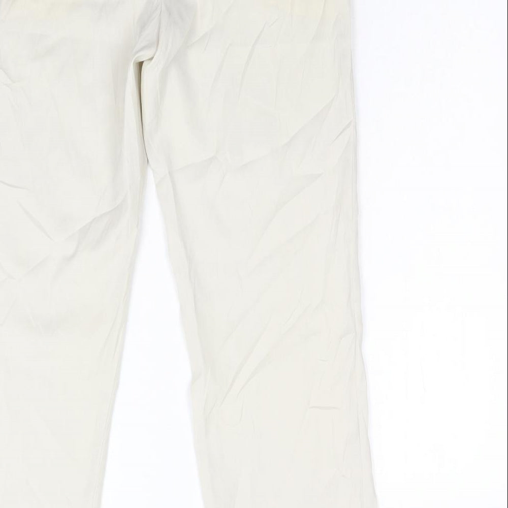 NICOLE FARHI Womens Ivory   Trousers  Size 12 L29 in