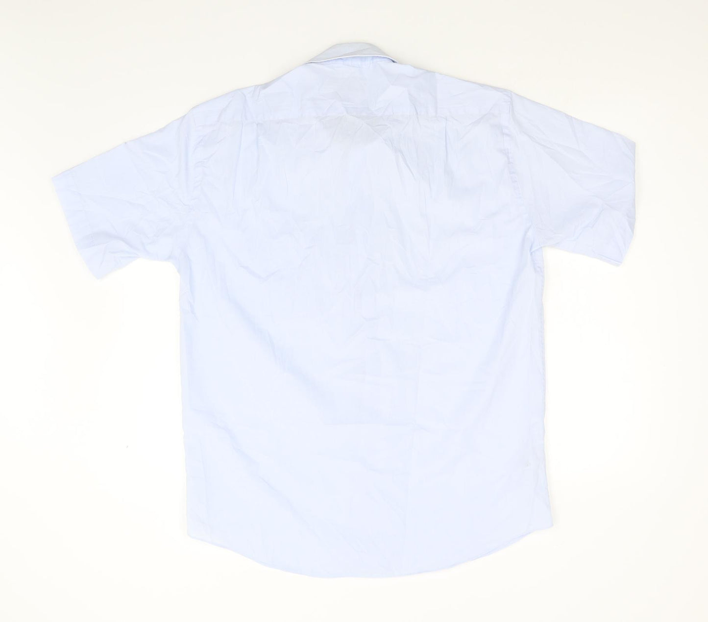 M&S Mens Blue    Button-Up Size 16.5