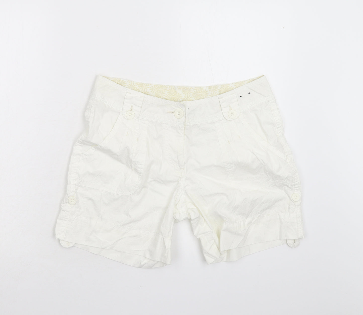 Dorothy Perkins Womens Ivory   Utility Shorts Size 12