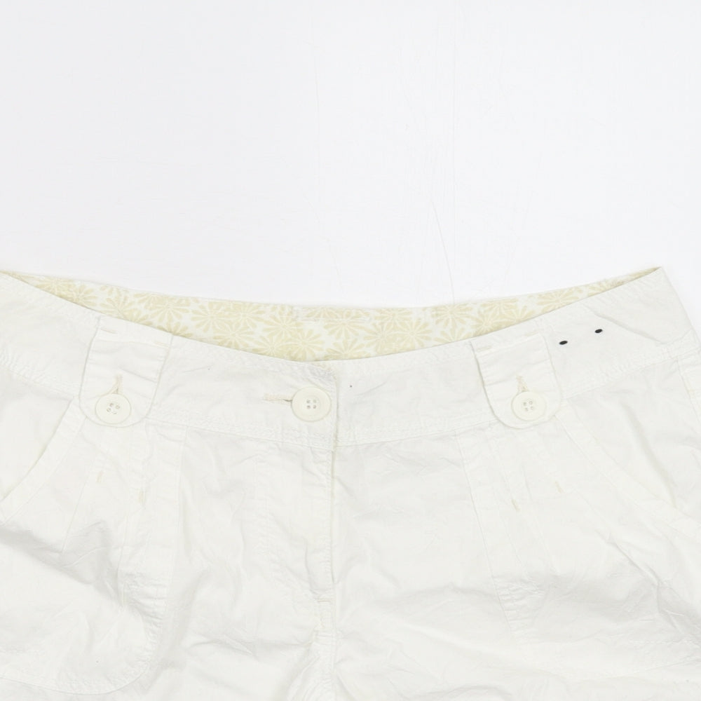 Dorothy Perkins Womens Ivory   Utility Shorts Size 12
