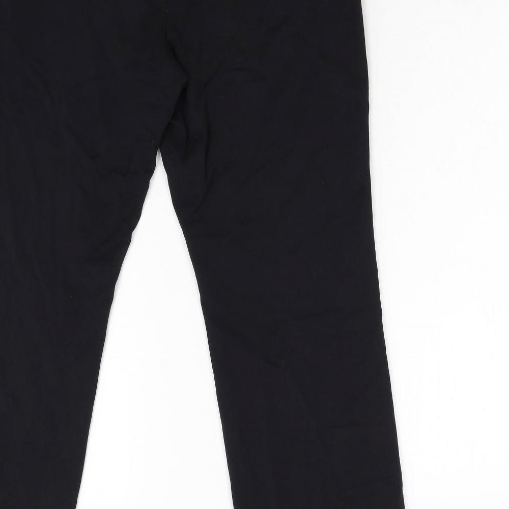 M&S Womens Black   Trousers  Size 14 L27 in