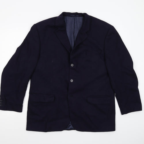 Fraser Mens Blue   Overcoat Coat Size 42