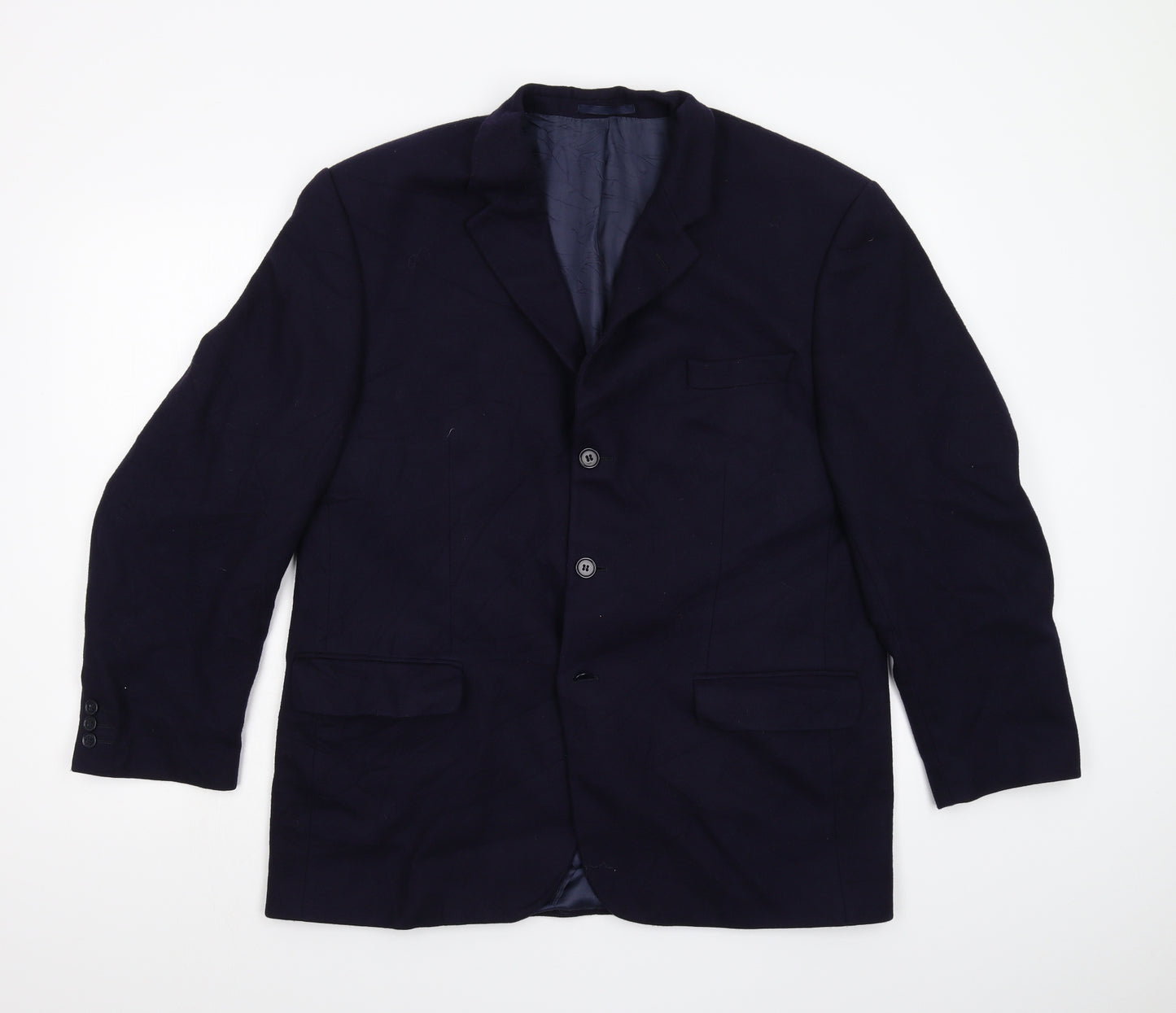 Fraser Mens Blue   Overcoat Coat Size 42