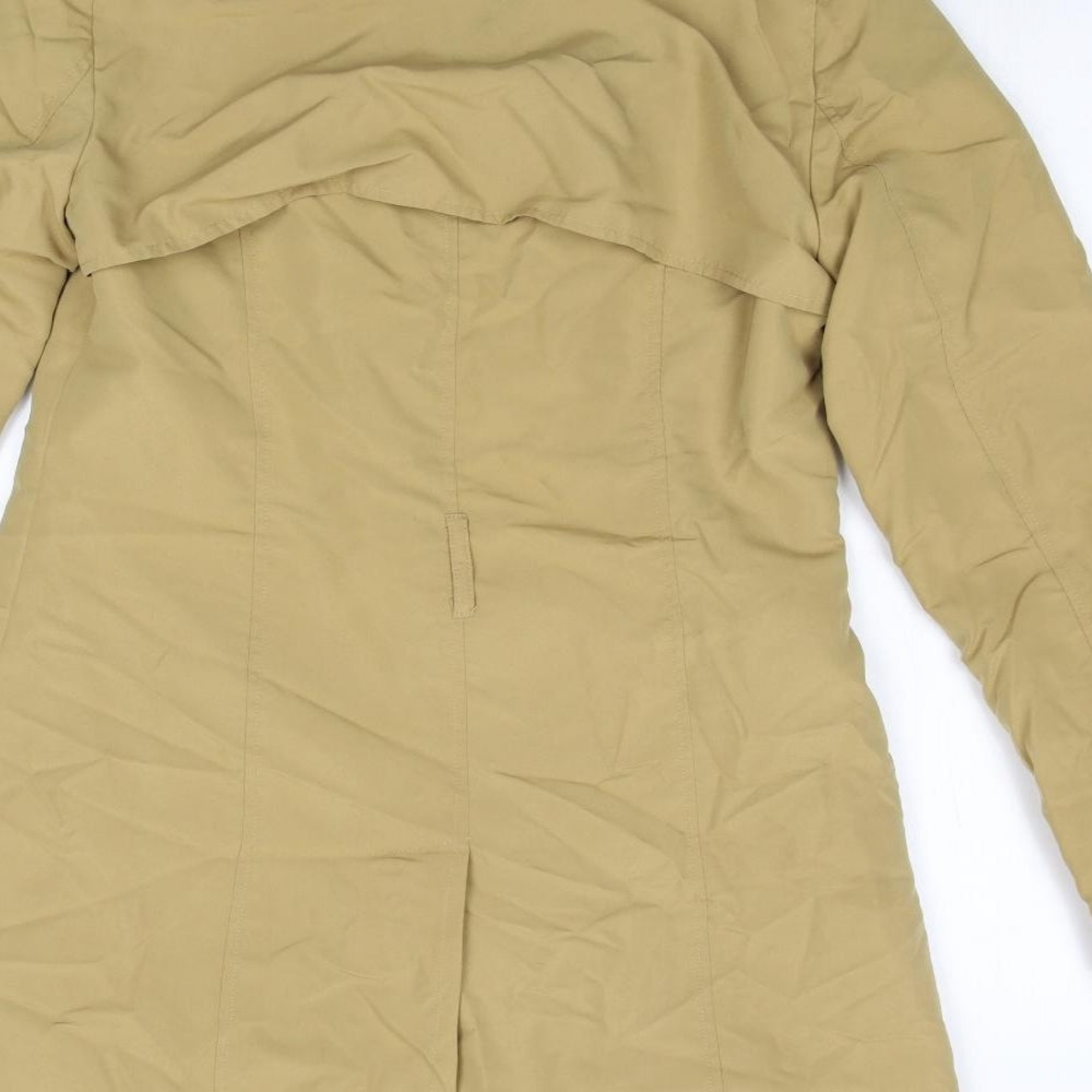 Primark Womens Yellow   Trench Coat Coat Size 10