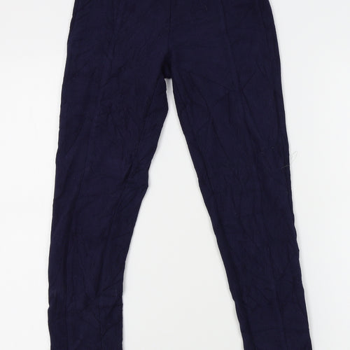 Zara Womens Blue  Corduroy Capri Leggings Size S L22 in