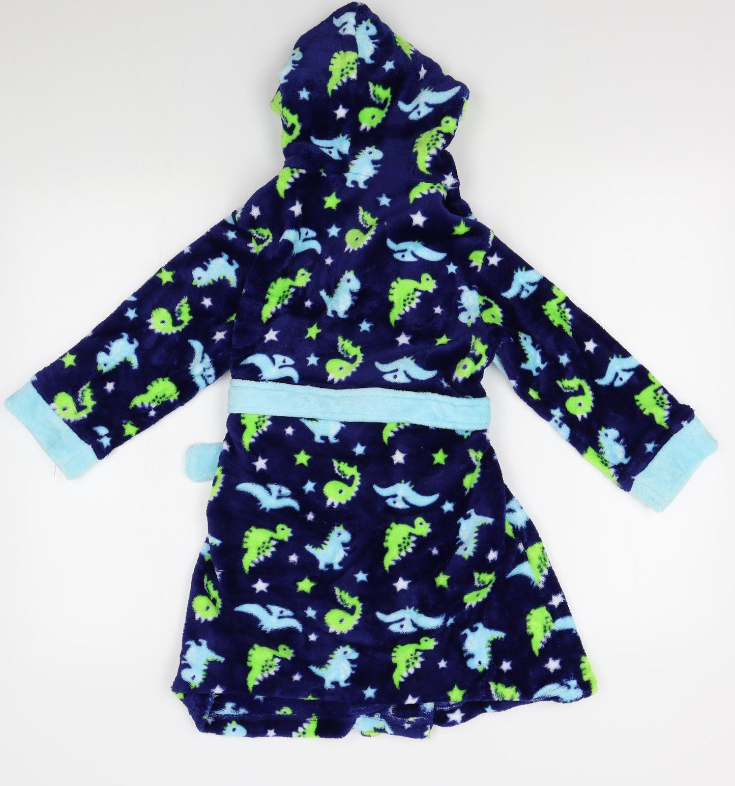 Mini kidz Boys Blue    Robe Size 5-6 Years  - dinosaur