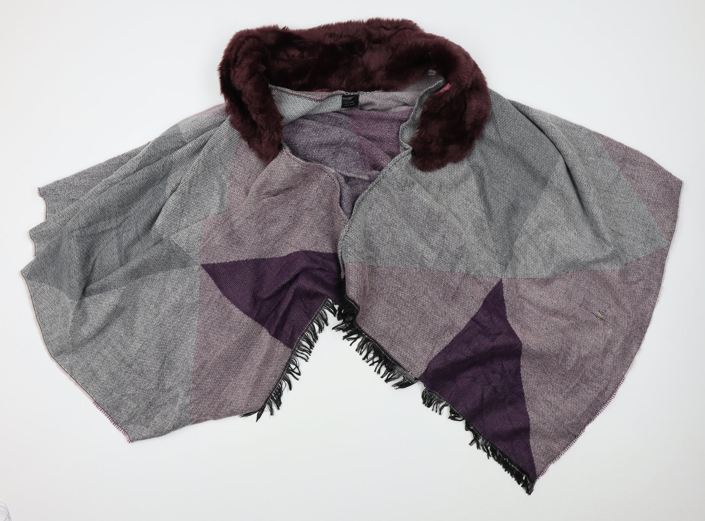 Roman Womens Grey   Cape Jumper One Size