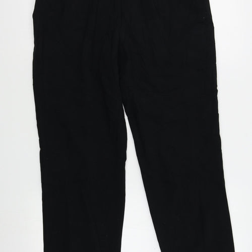 M&S Womens Black   Trousers  Size 12 L28 in