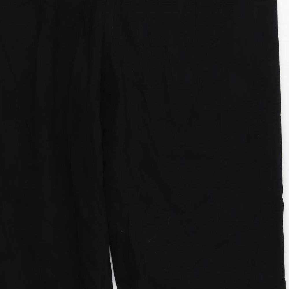 M&S Womens Black   Trousers  Size 12 L28 in