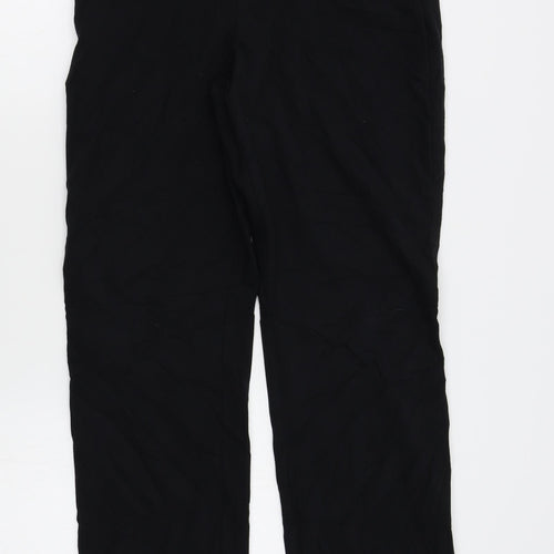 M&S Womens Black   Trousers  Size 12 L28 in