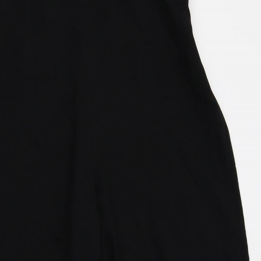 Zara Womens Black   Capri Trousers Size S L24 in - wide leg