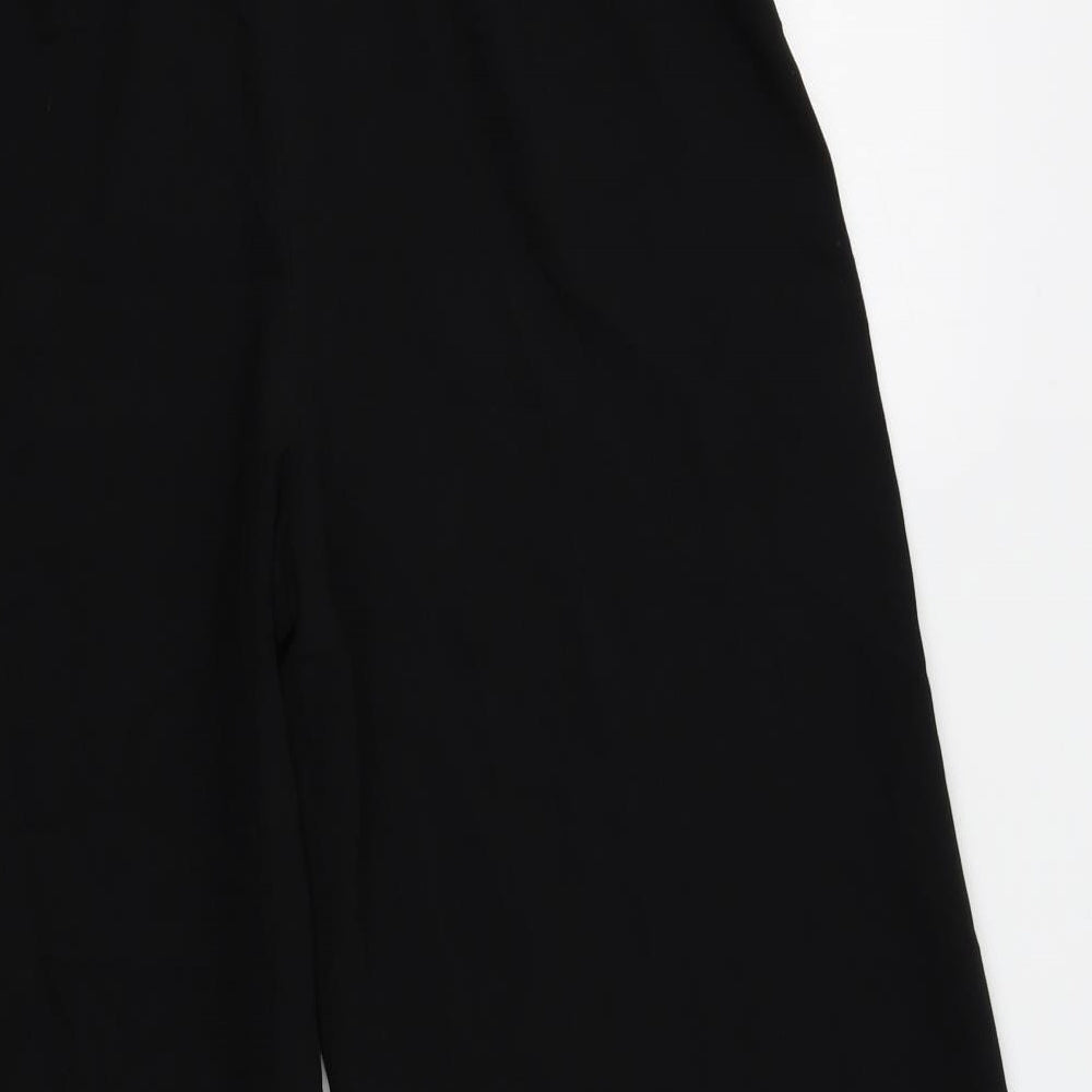 Zara Womens Black   Capri Trousers Size S L24 in - wide leg