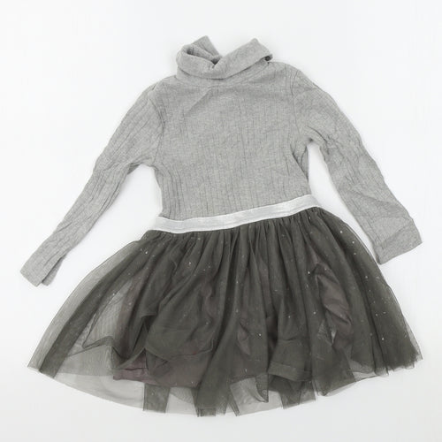NEXT Girls Grey   Fit & Flare  Size 18-24 Months