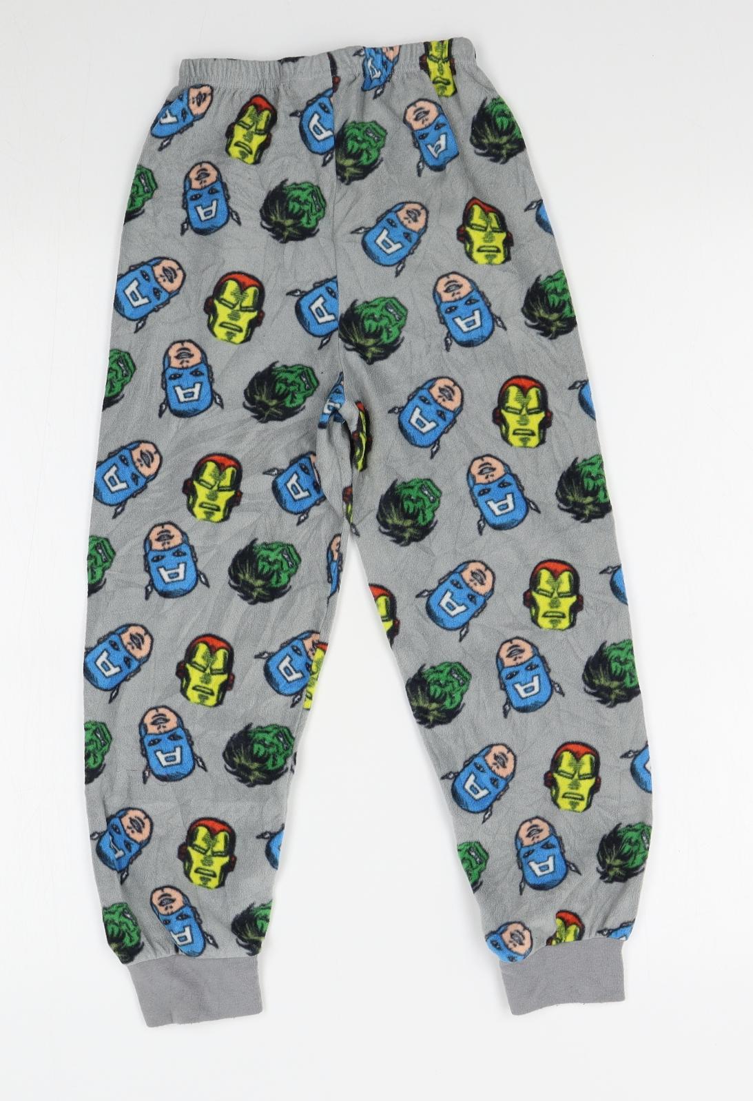 Primark Boys Grey    Pyjama Pants Size 7-8 Years  - marvel
