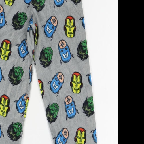 Primark Boys Grey    Pyjama Pants Size 7-8 Years  - marvel
