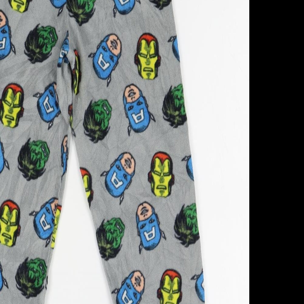 Primark Boys Grey    Pyjama Pants Size 7-8 Years  - marvel