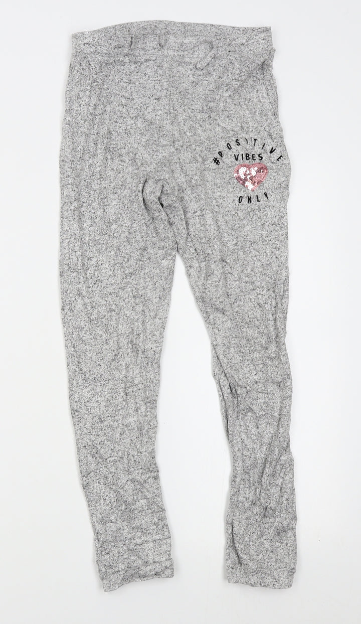 George Girls Grey Pyjama Pants Size 10-11 Years