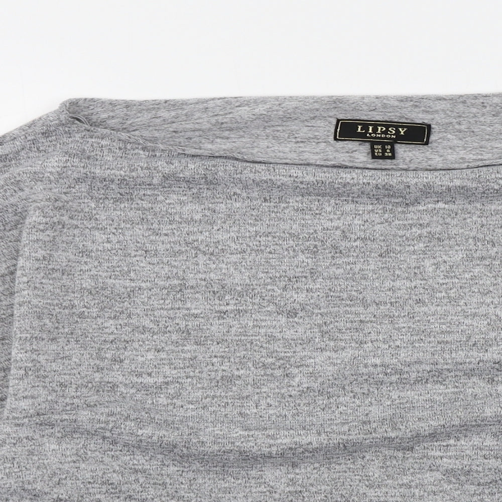 Lipsy Womens Grey   Shrug Jumper Size 10