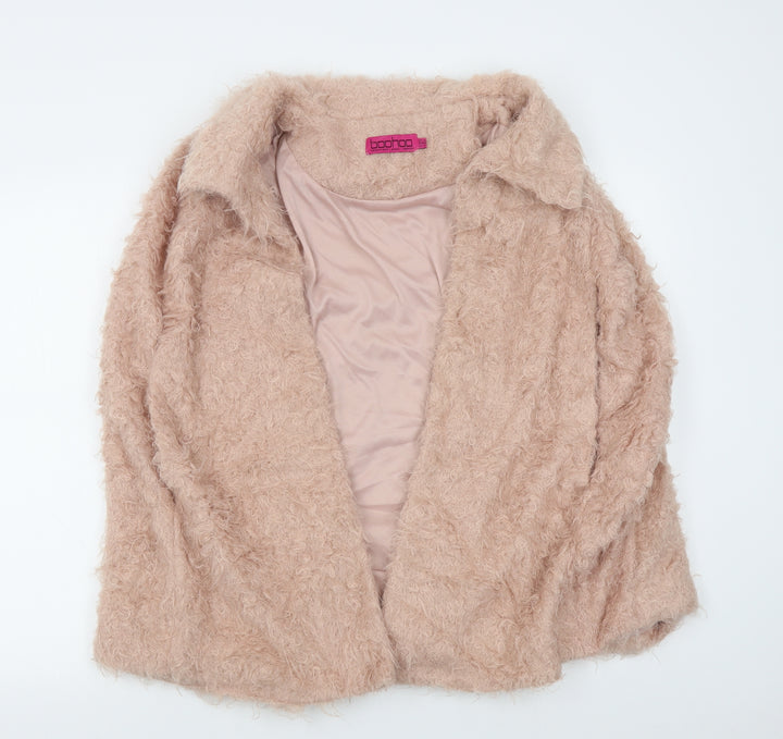 Boohoo Womens Pink Gilet Jacket Size 14