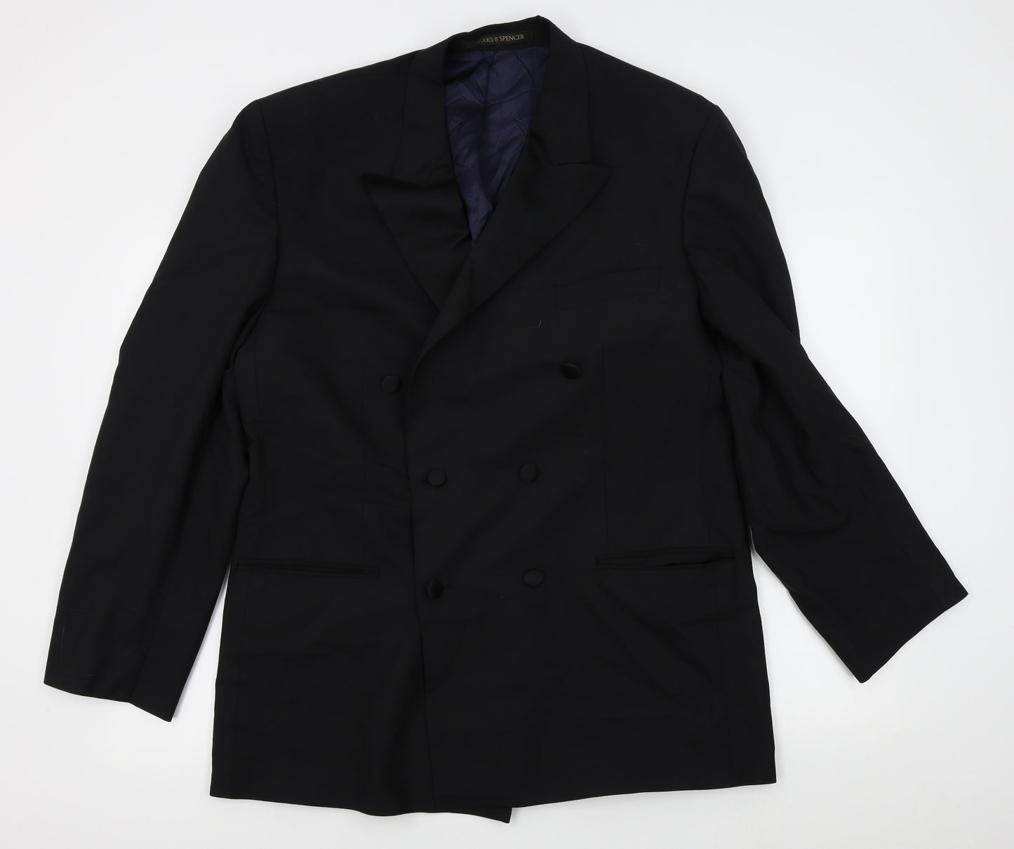 M&S Mens Black   Jacket Blazer Size 42