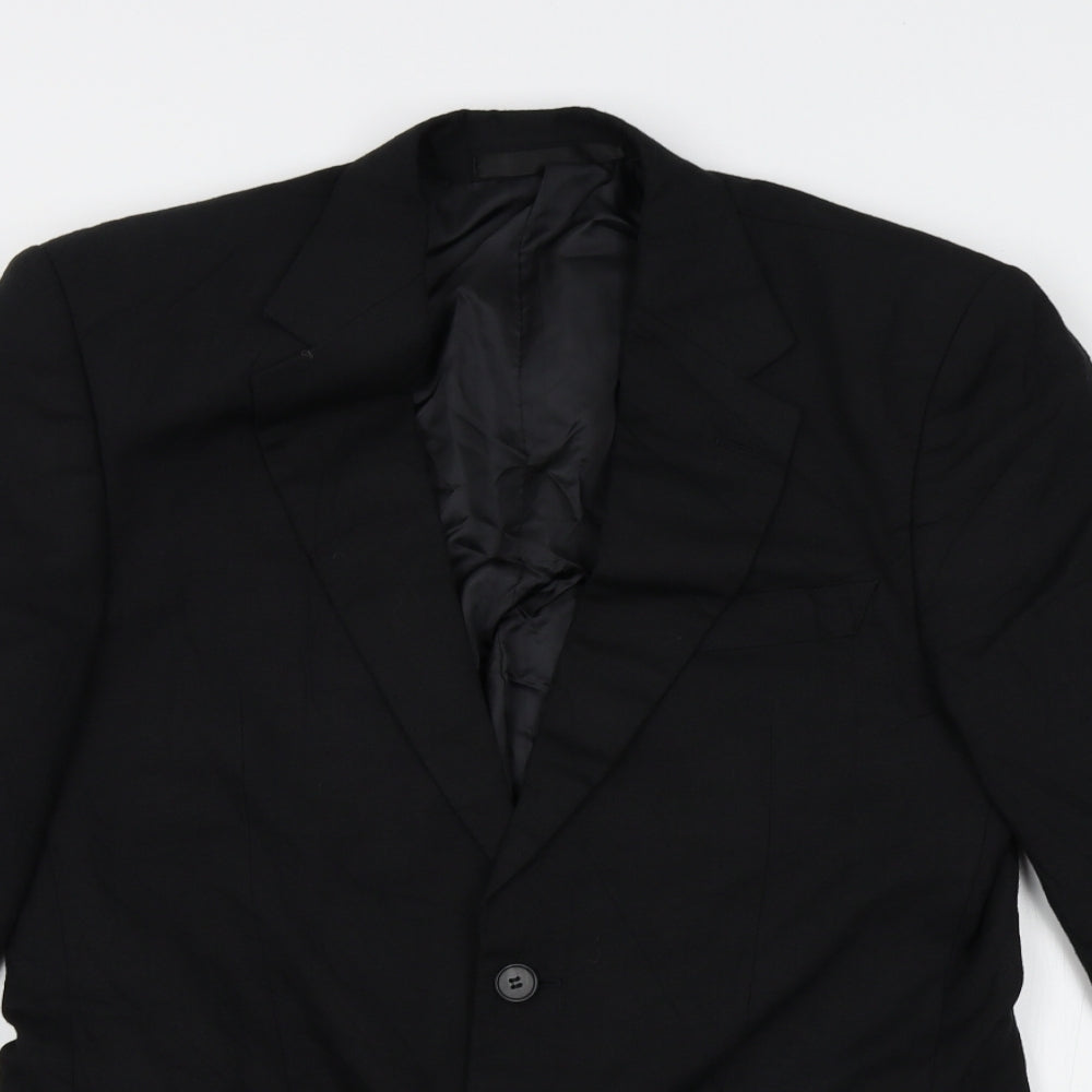 M&S Mens Black   Jacket Blazer