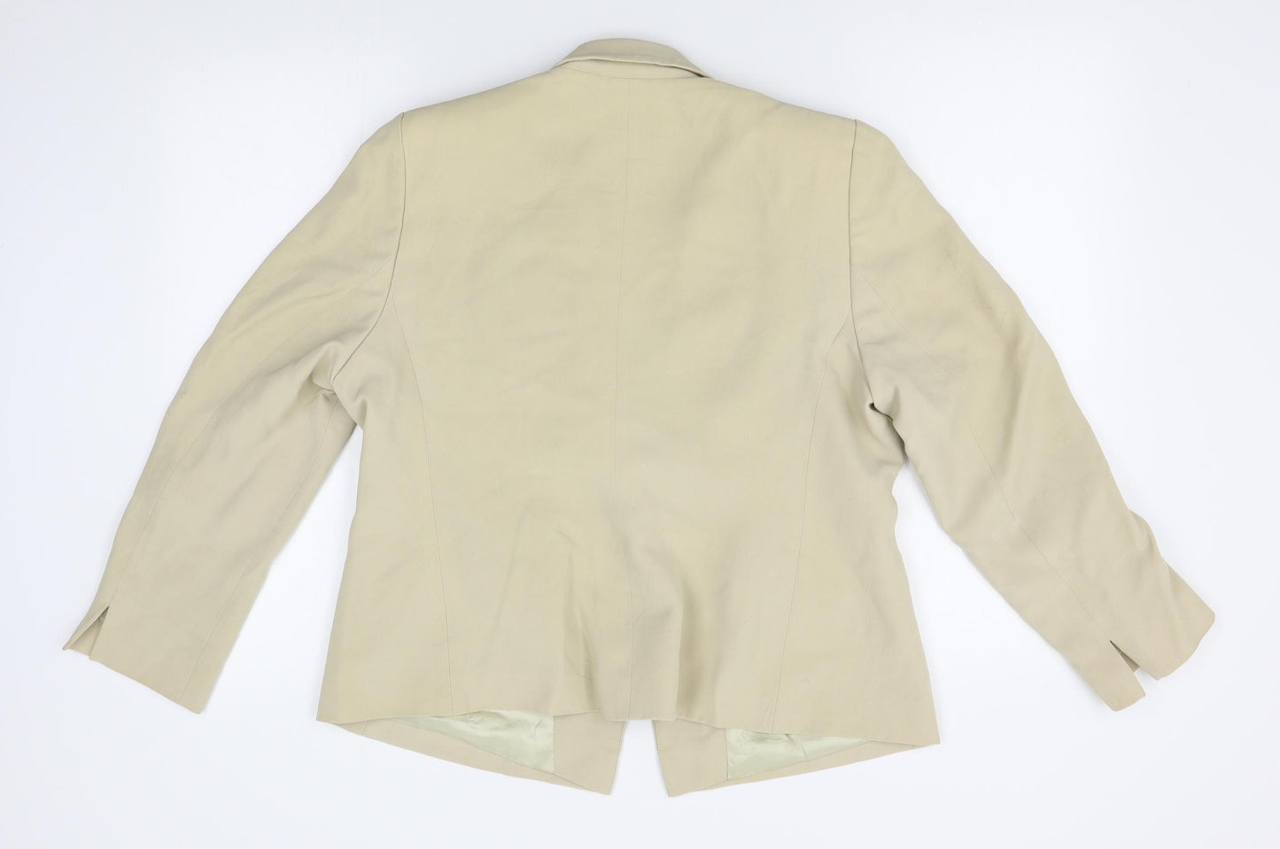 M&S Womens Beige   Jacket Blazer Size 18
