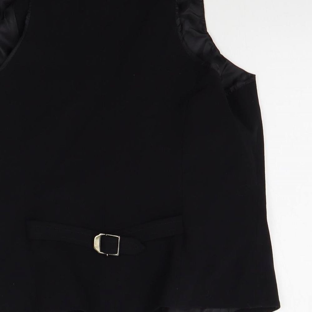 F&F Womens Black   Jacket Suit Waistcoat Size 14