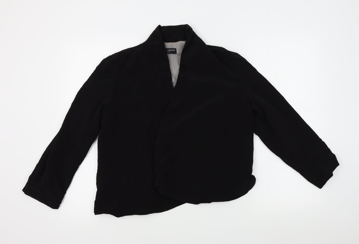 Dorothy Perkins Womens Black   Wrap Jumper Size 10