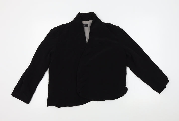Dorothy Perkins Womens Black   Wrap Jumper Size 10