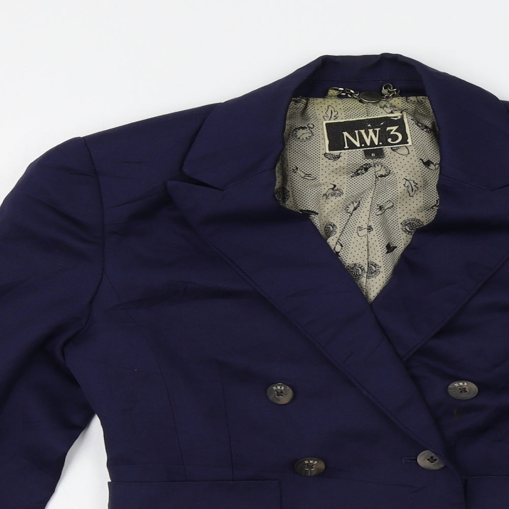 NW3 Womens Blue   Jacket Blazer Size 6