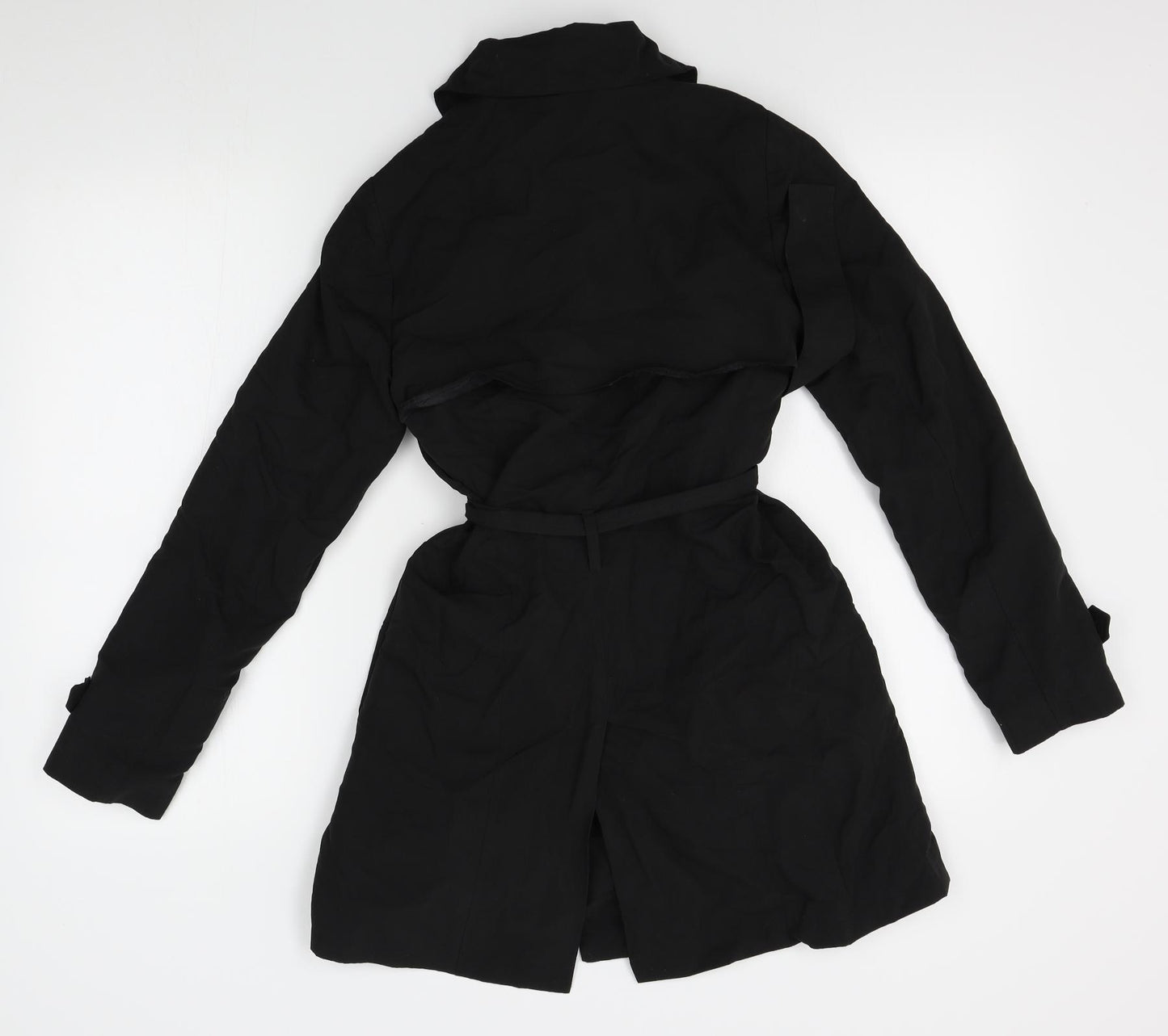 Primark Womens Black   Overcoat Coat Size 4