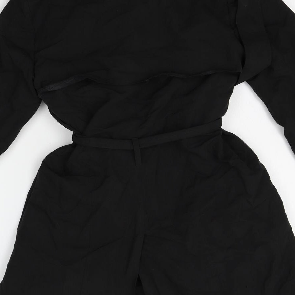 Primark Womens Black   Overcoat Coat Size 4