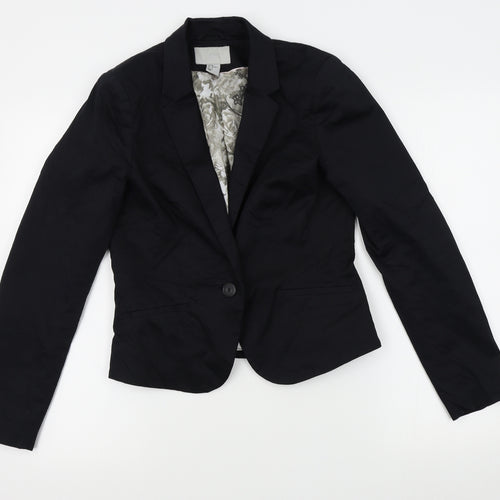 H&M Womens Black   Jacket Blazer Size 12