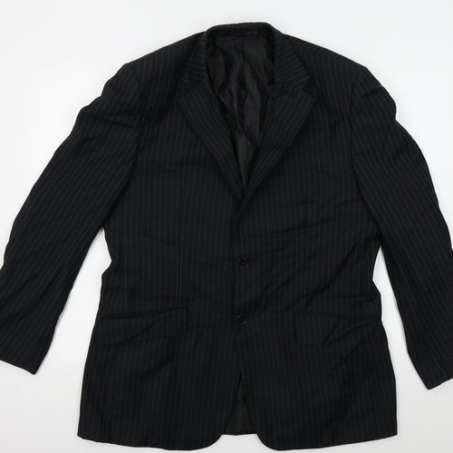 F&F Mens Black Striped  Jacket Blazer