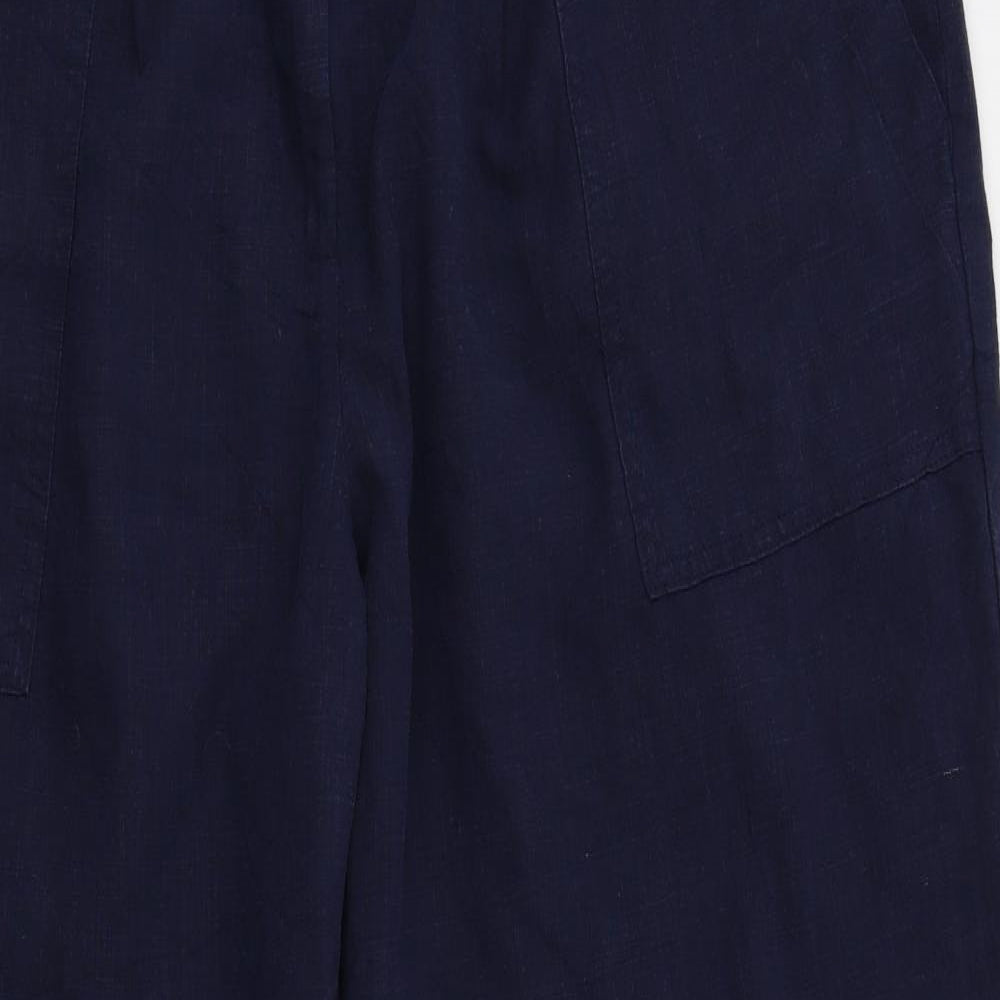 M&S Womens Blue   Trousers  Size 20 L26 in