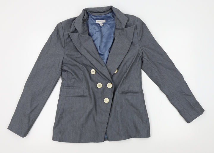 Topshop Womens Grey Jacket Blazer Size 10